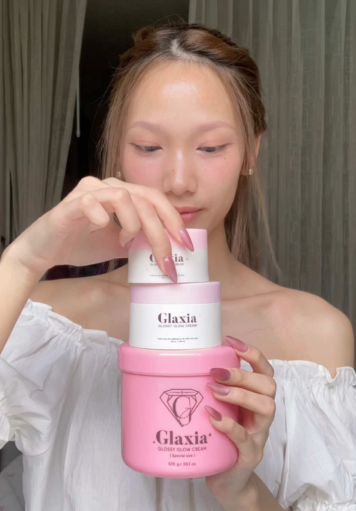 รู้รึเปล่า….ครีมเราไม่ได้มีแค่ไซส์เดียวนะ🧴👀🫧 #glaxia #สครับโคลนทองคำglaxia #ครีมโคลนไวท์เทนนิ่งglaxia