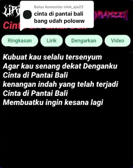 Membalas @nink_aja25done ya #liriklagu #lirikgoogle #music #cintadipantaibali #fyp 