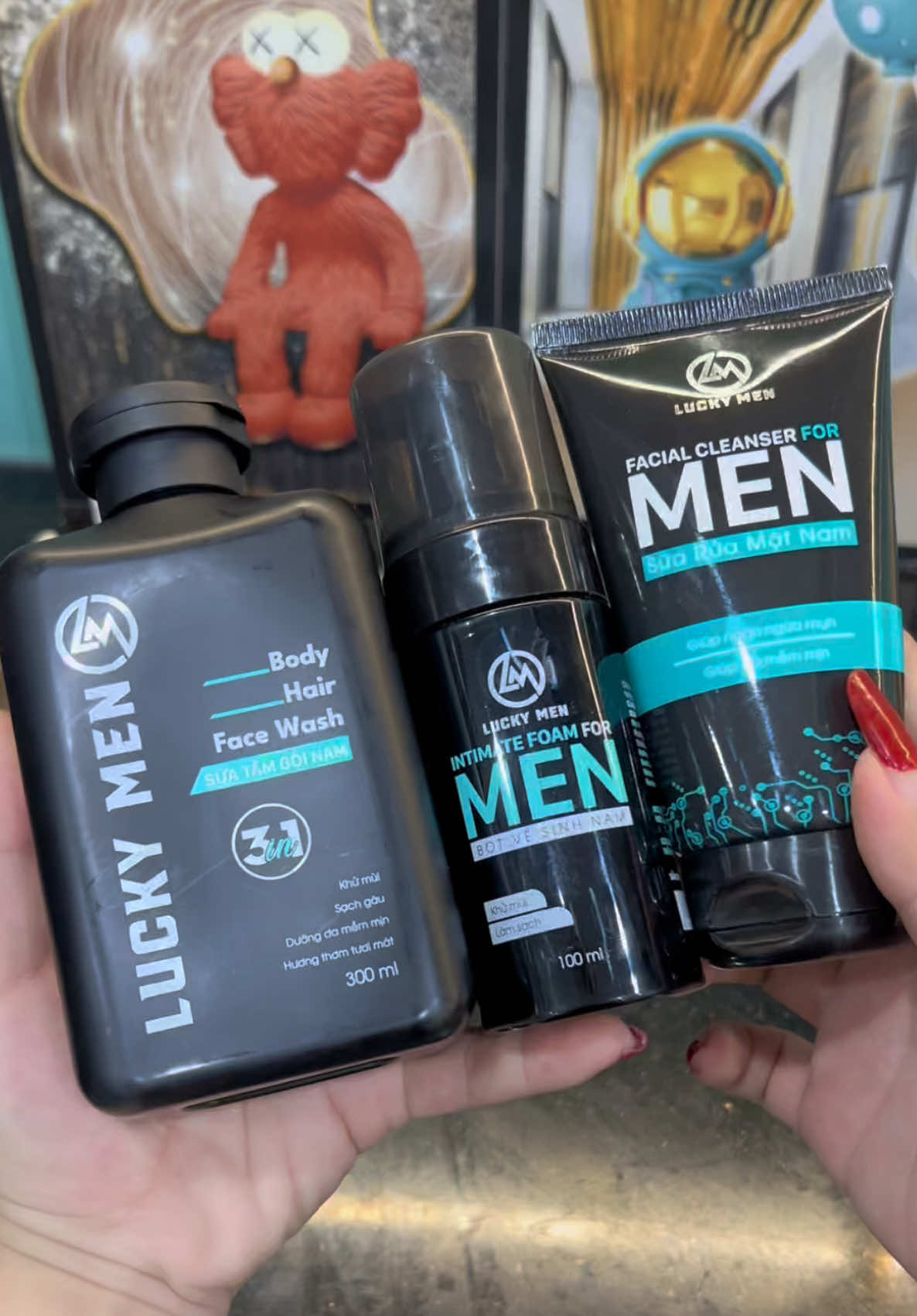 Combo 3 chai Dầu gội sữa rửa mặt vệ sinh nam cuốn hút dành cho nam của nhà Luckymen chỉ 207k miễn ship#emkieutaphoa #luckymen #daugoinam #botvesinhnam #suaruamatnam #botvesinhnamluckymen