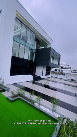 Contemporary Brand New 5 Bedroom Detached mansion located in one of the most secured estate in lekki For SALE 📍osapa Lekki, Lagos    ASKING PRICE💰 ₦2.3B FEATURES:  All Room En-suite  Fitted wet and dry Kitchen  POP Ceiling  Walk-In Closet  Walk-In Shower  Chandelier  Spacious  Spiral staircase  Central air condition  Private elevator  Gym  Ample Parking Space  Stamp Concrete  CCTV  Cinema  Open Terrace  Greenery  Summing Pool  24/7 Security  Enquires & Inspections: ☎️ 09078238824 📧 sales@holtonrealtycom 🌎 www.holtonrealty.com .⁣ . .⁣ .⁣ #holtonproperties #properties #lagos #realestate #diaspora #affordablepropertiesinlagos #lekki #homebuyers #lekkirealtor #luxury #houseinlagos #realestateagent #luxurylife #money #cryptocurrency #lekkihomes #affordablepropertiesinlekki #wealth #morderndesign #lights #homeinnigeria 	#goviral #viral_video #fyppppppppppppppppppppppp #foryoupage  	