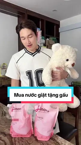 Mua nước giặt tặng gấu bông...#nuocgiatxa #nuocgiat #nuocgiatcaocap #dogiadung #tikhub #xuhuong 