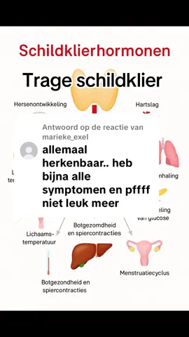 Antwoorden op @marieke_exel  Als je schildklier uit balans is of niet goed werkt voel je dat in je hele lichaam.   Meer info laat reactie achter in de comments en volg voor tips.  