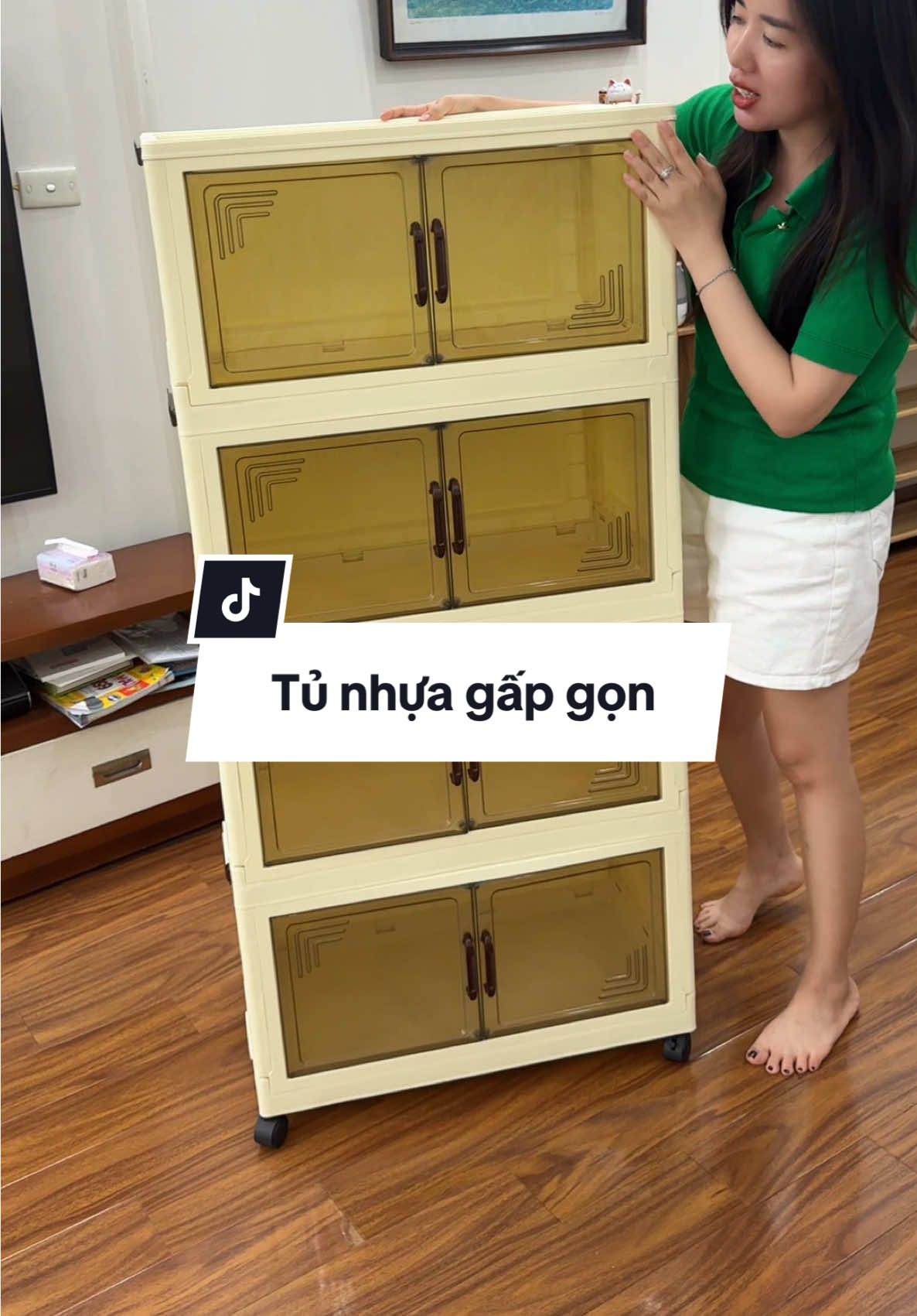 Tủ nhựa gấp gọn có bánh xe #tunhua #tunhuadanang #tunhuagapgon #tunhuagapgondanang #hangrucro🌞 
