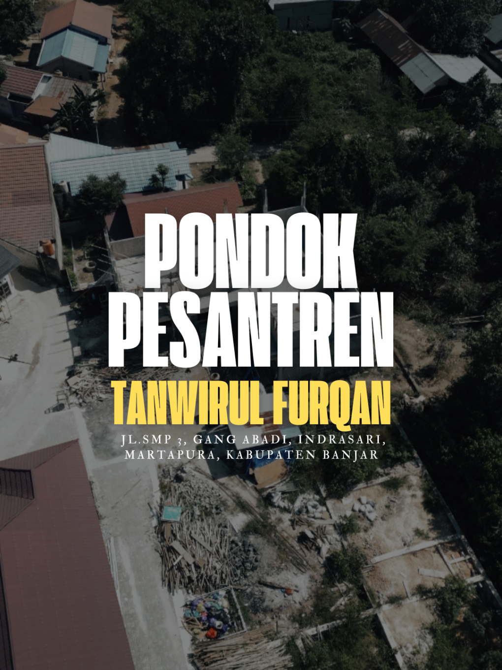 Pondok Pesantren di Martapura salah nya yaitu Pondok Pesantren Tahfidz Al Qur'an Tanwirul Furqan yang berbasia kurikulum pondok dan Kemenag, sudah ada jenjang RA, MI, MTs, dan rencana akan ada jenjang Aliyah ini terletak di Jl. SMP 3 Gang Abadi, Indrasari, Martapura Kabupaten Banjar. #pondokpesantrenmartapura #pondokpesantrendimartapura #tanwirulfurqan #tahfizquran  #urangmartapura #martapura #sekolahdimartapura #ayomondok #anakpondok