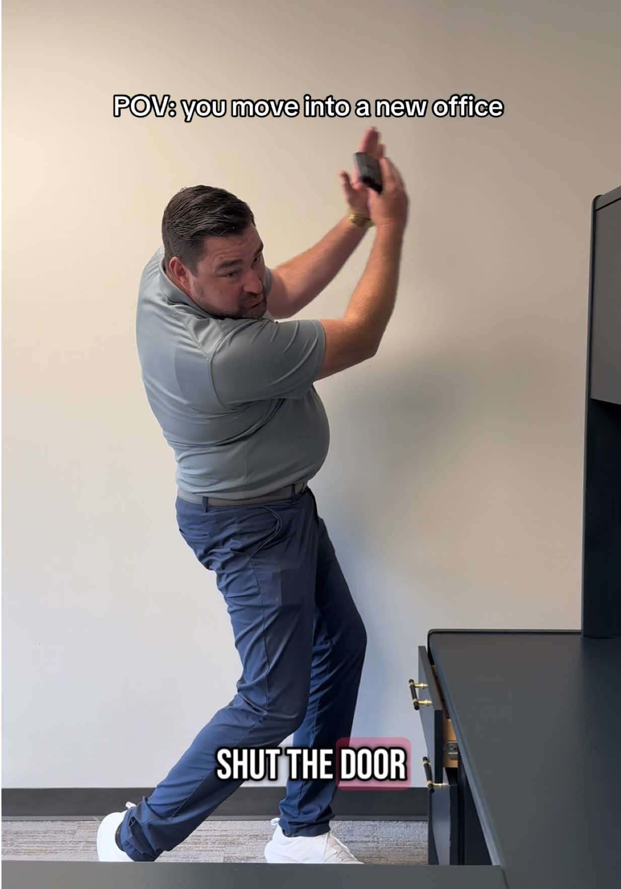 I think Mike likes the new office