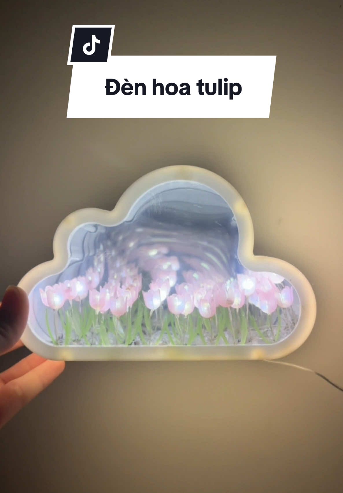 Đèn ngủ mây hoa tulip xinh xỉu cho mấy pà nè#xuhuong# #denhoatuliphandmade #denhoatulip #dendammayhoatulip