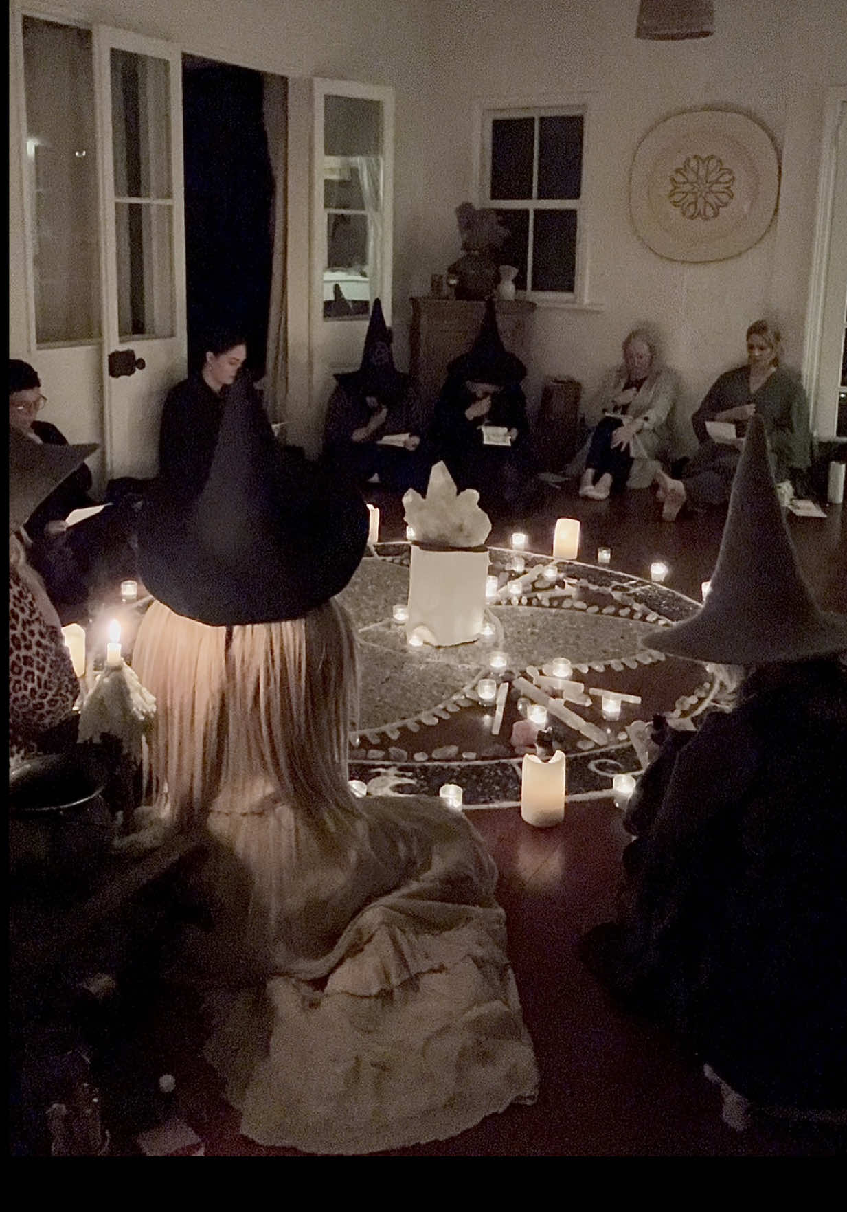 A little glimpse into our Coven gathering 🔮 Under the Leo New Moon, we breathed life into our spell oils we crafted together and charged it with out intentions ✨ #witch #witchcraft #witchtok #witchesoftiktok #newmoonritual #coven #mooncircle #moongathering #incantation