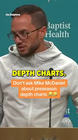 when coach McDaniel went on a preseason depth charts rant 😅 #dolphins #dolphinsfootball #miamidolphins