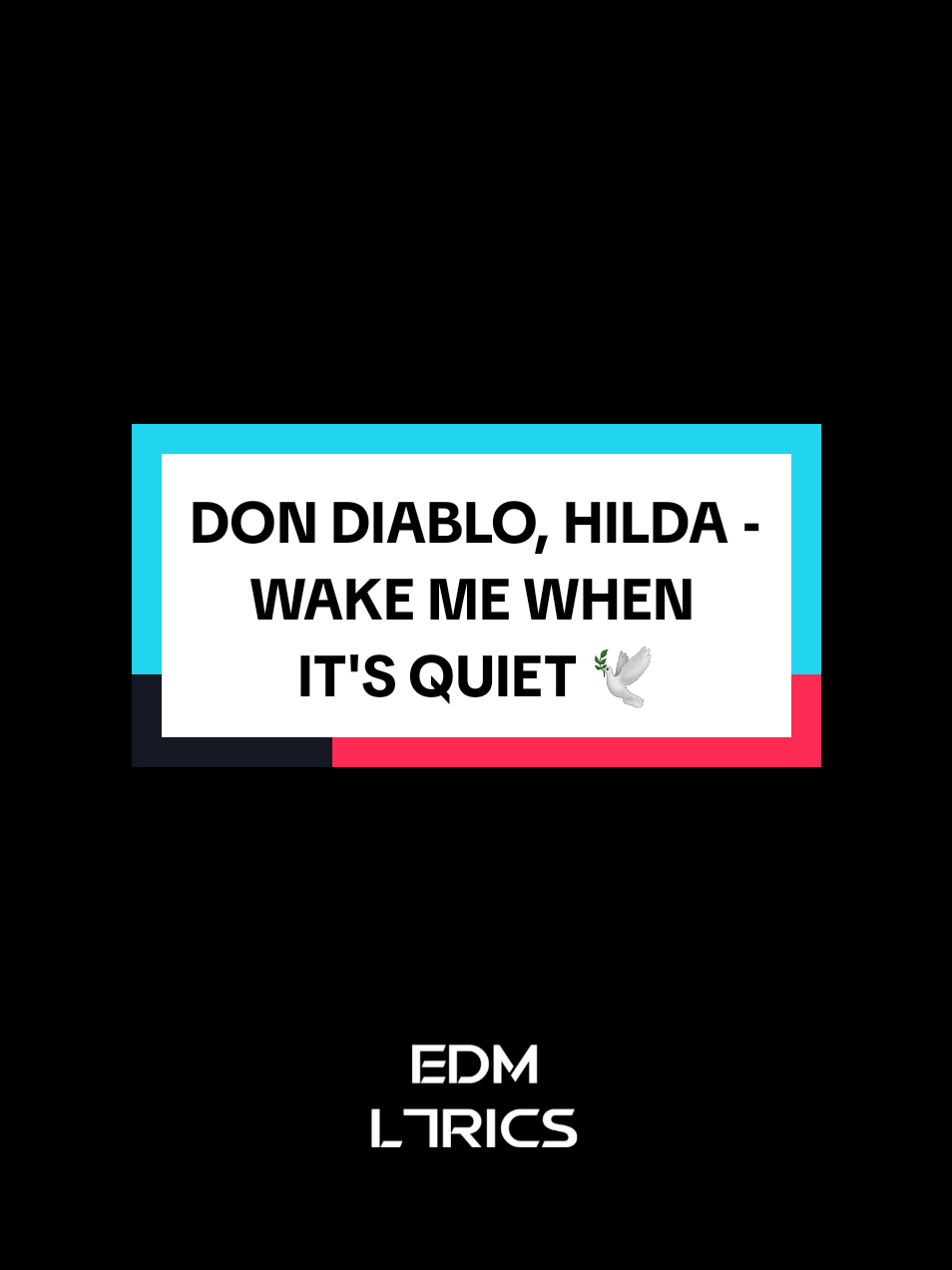 Wake Me When It's Quiet... #DonDiablo #Hilda #WakeMeWhenItsQuiet #EDML7RICS #TributeVideo 