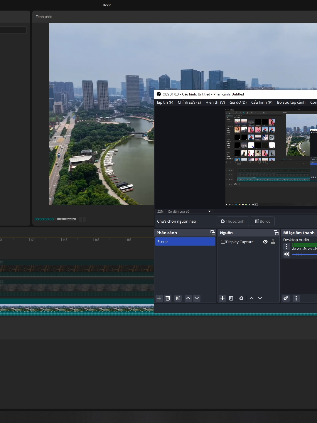 b1: có 2 video flycam ngày và đêm bay cùng một góc  b2: mở capcut bỏ 2 video vào, video ban đêm để về lớp phủ xong thêm âm thanh và căn nhịp  b3: chỉnh ở video ban đêm t những điểm cần sáng xong cắt từng đoạn ngắn cho đến hết video lưu ý 2 video ngày và đêm  phải khớp khung hình