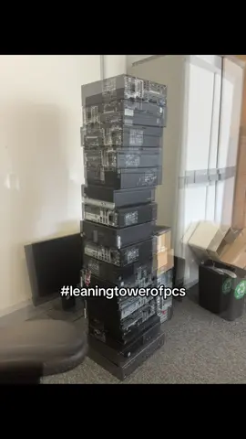 Leaning tower of pcs🇮🇹 #office 