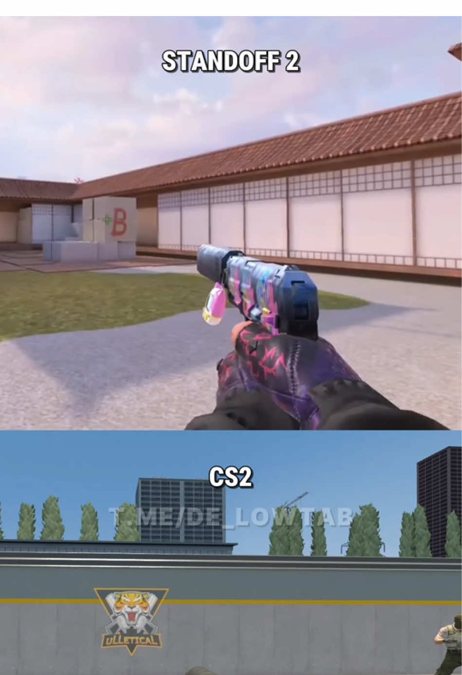 У кого лучше анимации? В CS2 или SO2? #cs2 #standoff2 #кс2 #стандофф2 
