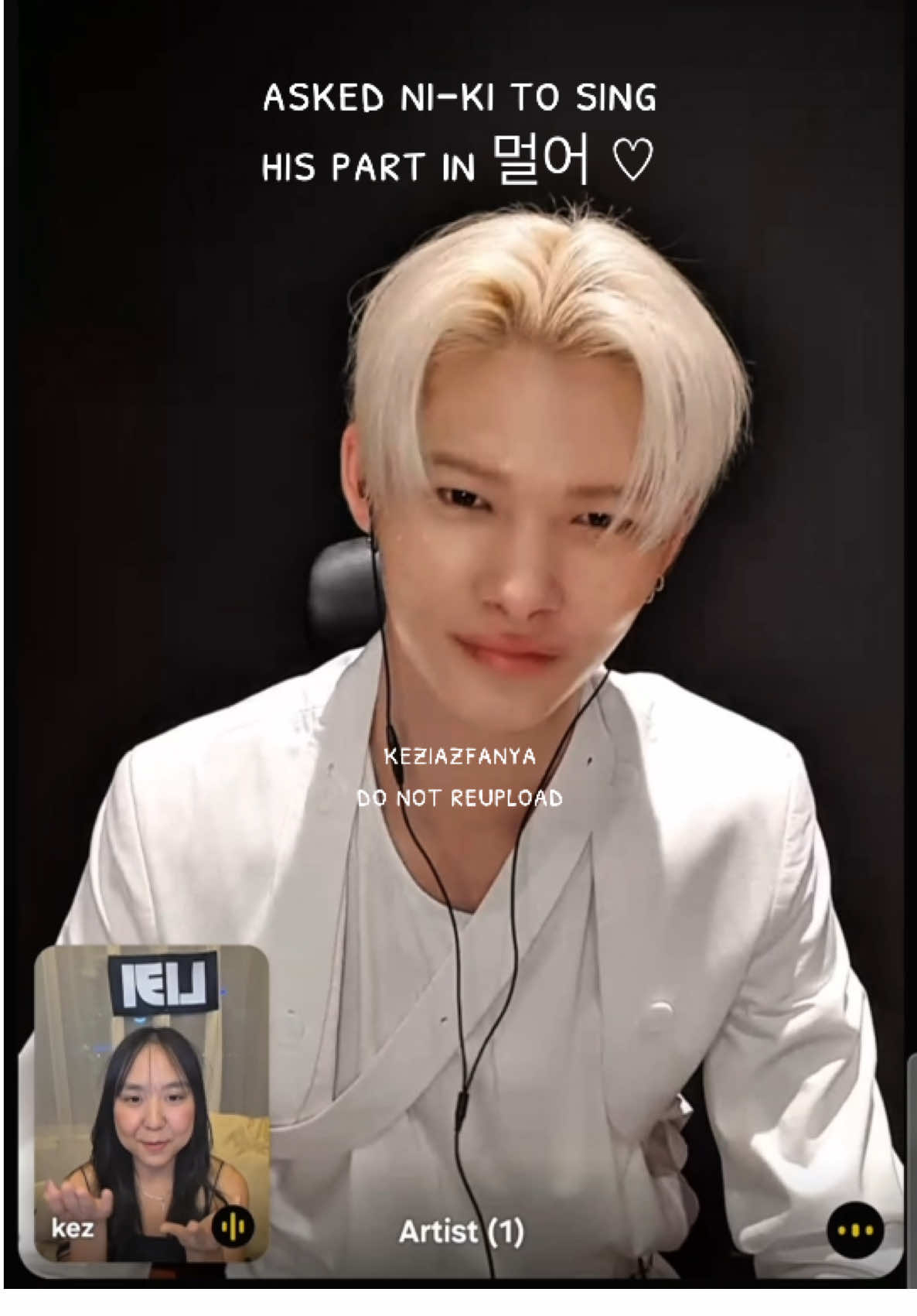 250728 ni-ki kpopmerch vce 영통팬싸 ticking my wishlist: for ni-ki to sing his part in 멀어 for me! 🥺 also i’m so glad i could convey my message to ni-ki that i REALLY love his voice and his vocal is great 😭 please pardon my korean! i can’t speak korean~ @enhypen #엔하이픈 #니키 #NI_KI #영통팬싸 #ニキ #西村力 