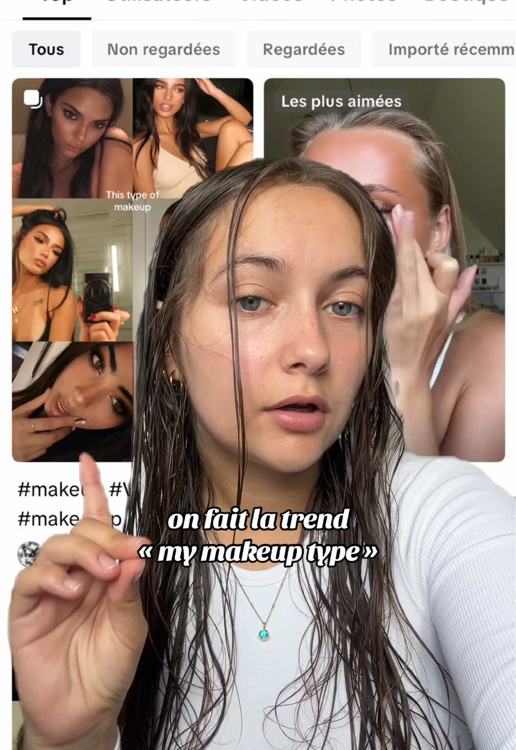 j’ai mis les références si ça peut vous intéresser ! faites le c’est trop bien ça permet de tester des makeup ! #mymakeuptype #makeup #girlythings 