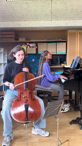 First time playing with amazing Isata Kanneh-Mason! Rehearsing Nadia Boulanger for our tomorrow’s recital here at the @VF 💥