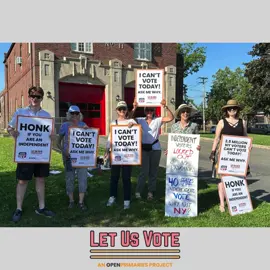 On primary day in New York State, Independents came out in force to protest being locked out and not allowed to vote. Help support independents in every state that denies them the right to vote in the primaries at LetUsVote.org #independentvoter #elections #openprimaries #saveourdemocracy #democracy #letusvote #primaries
