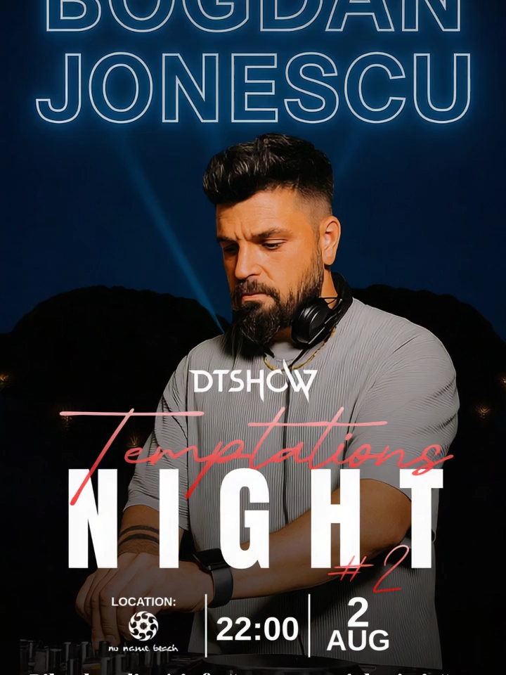 🎟️ Link in bio for tickets! 🎟️ @bogdanjonescu8  #insulaiubirii #foryou #viralvideos #viral #timisoara #noname #dtshow #bogdanjonescu #party #dj #drink #nightlife
