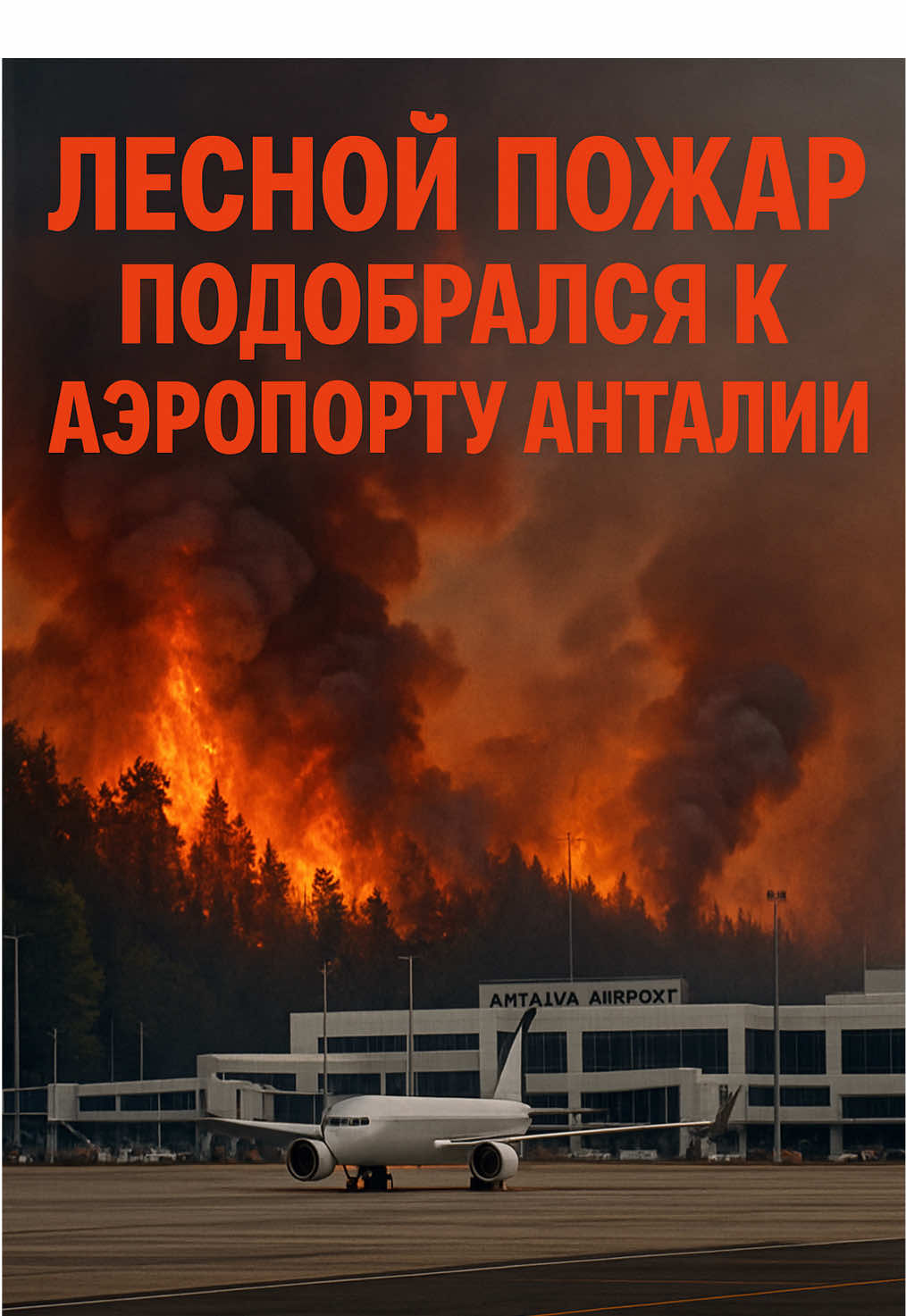 Лесные пожары подобрались к аэропорту Анталии. Пожары охватили районы Аксу, Манавгат и Муратпаша #istanbul #turkey #haber #ankara #alanya #turkiye #antalya #турция #lifeinturkey 
