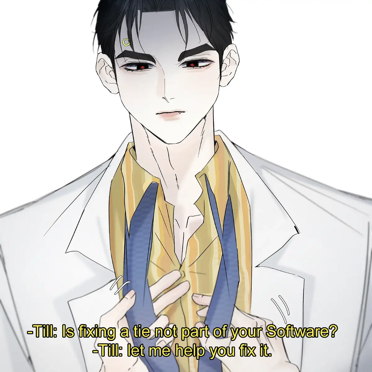 He knows how to fix a tie btw For  anyone who doesn't know the game, Here's what the colored ring on Ivan's forehead means (Or how I interpret it): Blue- Stable Yellow- A little bit unstable  Red-Unstable  🐥 #ivantill #ivti #ivantillalienstage #alienstageivantill #tillalienstage #ivanalienstage #alienstageivan #alienstagetill #vivinos #qmeng #alienstagevivinos  #alnst #alnstvivinos #alnsttill #alnstivan #tillalnst #ivanalnst #detroitbecomehuman #dbh  #detroitbecomehumanedit #fyp #fy 