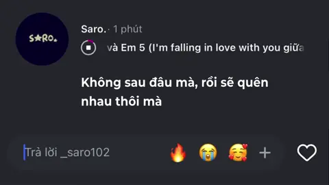Không sao đâu mà rồi sẽ quên nhau thôi mà #_saro102 #lyrics #nhachaymoingay #xuhuong 