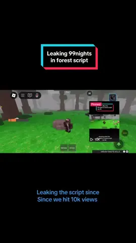 Leaking script for 99 nights in the forest  #roblox #fy #fyp #99nightsintheforestroblox #script #viral #tiktok #anime #anime #robloxfyp #fyp #laugh #baby #blowthisup #games #foryoupage #foryou #tiktokmademebuyit #infinitefood #glitch #howtoplay99nightsintheforest