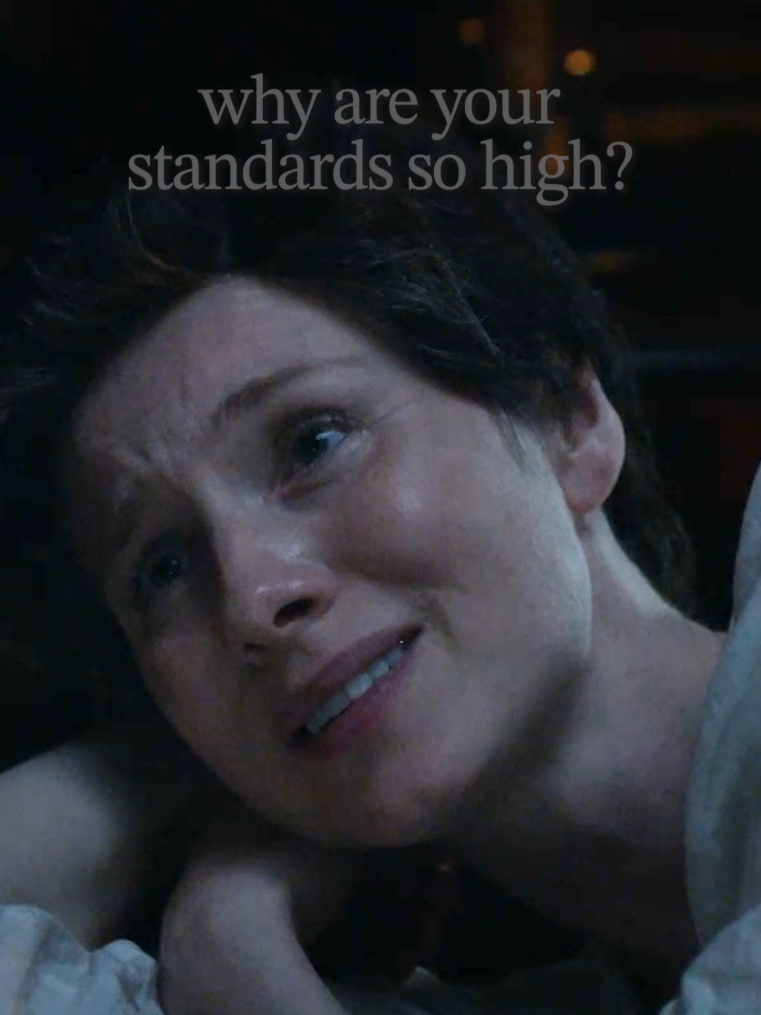 highlander bedroom talk ❤️‍🔥 #samheughano #jamiefraser #outlander #clairefraser #heartthrob
