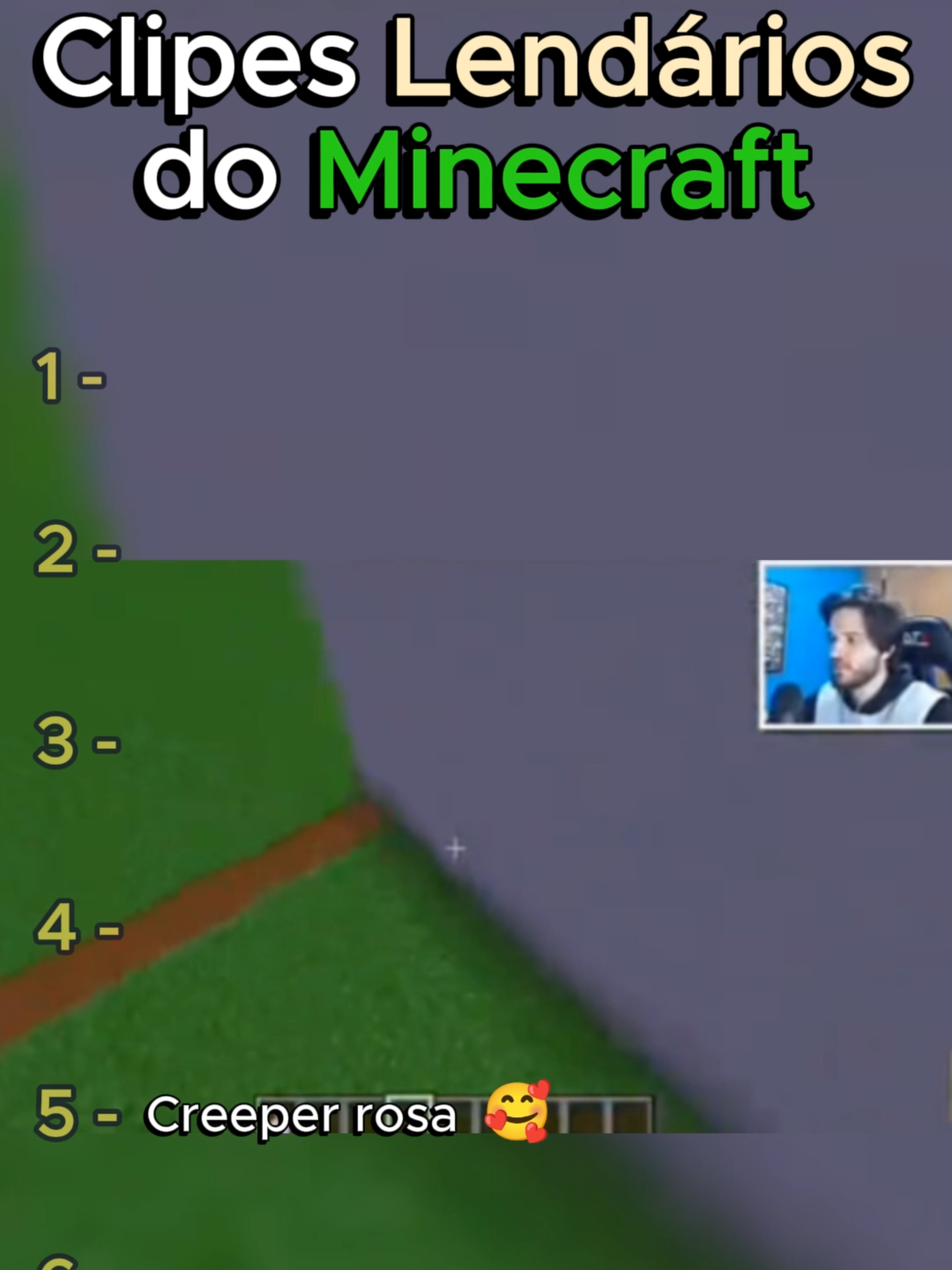 Rankeando CLIPES LENDÁRIOS do MINECRAFT #streamers #Minecraft #jazzghost #ranking #alanzoka