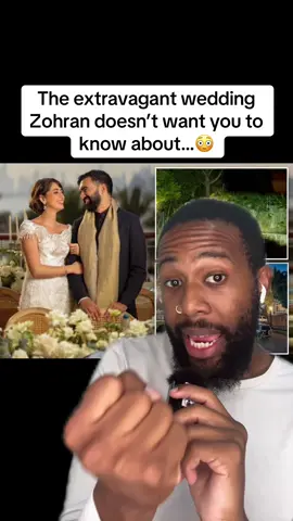 The extravagant wedding Zohran doesn’t want you to know about…😳 #maga #america #trump