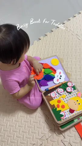 If you’re looking for a busy book for your kids, check this out. Made of felt cloth material, good quality at the same time very educational too. #busybook #toddler #educational #book 