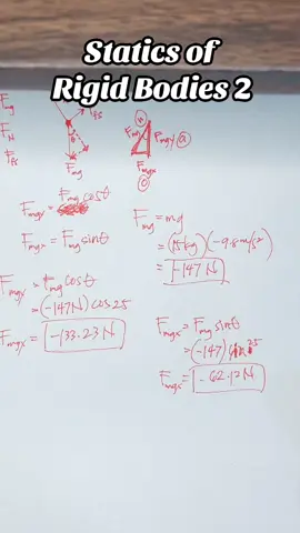 Statics of Rigid Bodies Live Tutorial - Learn how forces act on rigid bodies at rest. This is PART 2 of a STEP-BY-STEP way of solving this PROBLEM. Follow @scifordummies for more videos and tutorials like this. Science has NEVER BEEN THIS EASY!