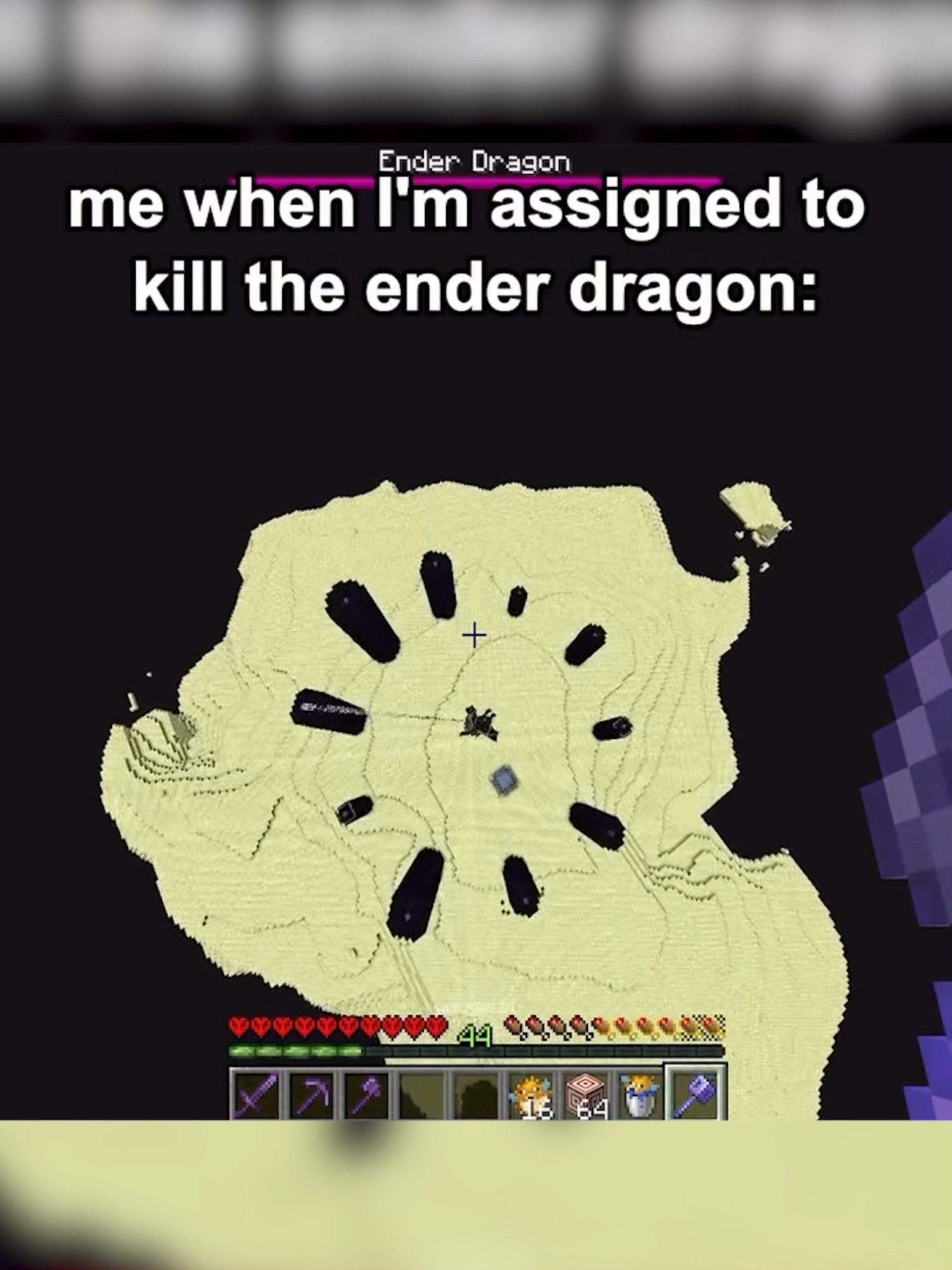 When It's My Job To Take Down The Ender Dragon.. #gaming #GamingOnTikTok #minecraftmemes #Minecraft #minecraftbuilding #minecraftmovie #minecraftmod #minecraftserver
