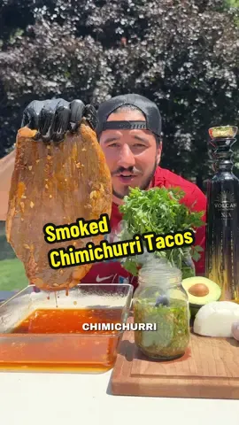 Smoked Chimichurri Tacos 🥩🌿