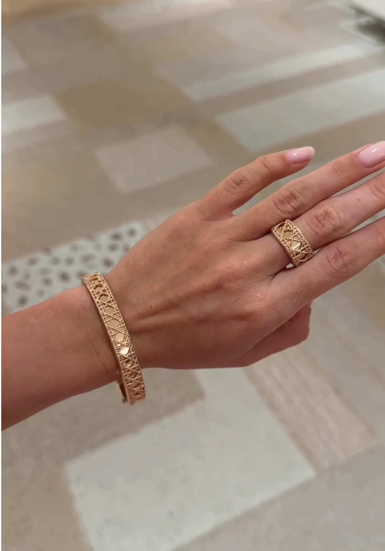 Delicate details. Statement impact. Dior jewelry is everything. 💍✨🖤 #DiorJewelry2025 #CDRingBraceletDrop #LuxuryStackTrend #TikTokJewelryGame #IconicCDStyle 