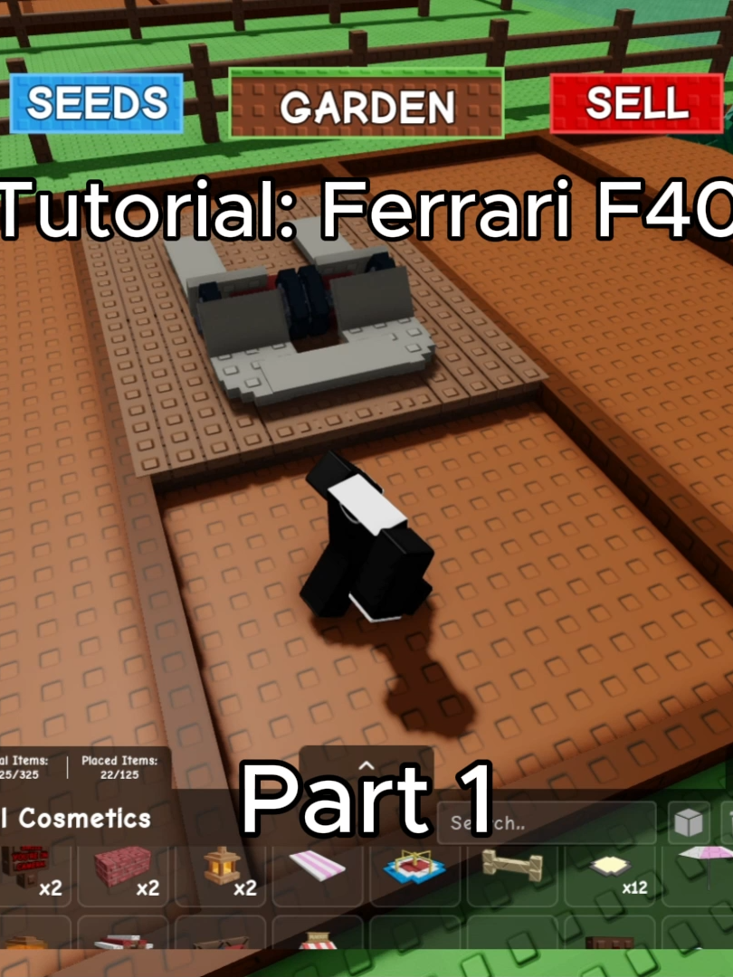 You guys asked for a tut so I'm going to walk you through building an F40 with me @slimjim#growagarden #robloxfyp #growagarden🥒🌶🍅 #roblox #tutorial #build #ferrari