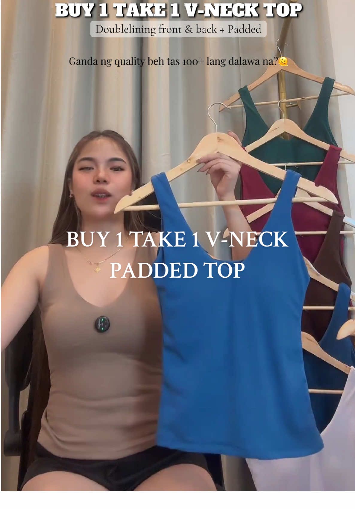 #tiktoklive #livehighlights #padded #paddedtop #vneckpaddedtop #doubleliningtop 