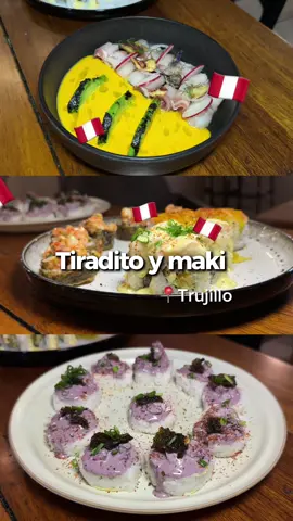 ✨ ¡Tienes que probar esta nueva carta fusión peruana en @Kanagawanikkei ! Desde un tiradito de paiche hasta makis con rocoto, pulpo al olivo y atún con salsa dulce 🤤🍣 🗓 Solo por el mes de agosto, así que aprovecha esta edición especial de Fiestas Patrias 🇵🇪 📲 Delivery disponible – info en pantalla 👀 Y sígueme para más datos ricos en Trujillo 💥 . #MakisPeruanos #FiestasPatrias #ComidaFusión  #DóndeComerEnTrujillo #MakisLovers #TiraditoPeruano #FoodieTrujillo #RestaurantesTrujillo #PeruvianFood  #creatorsearchinsights 