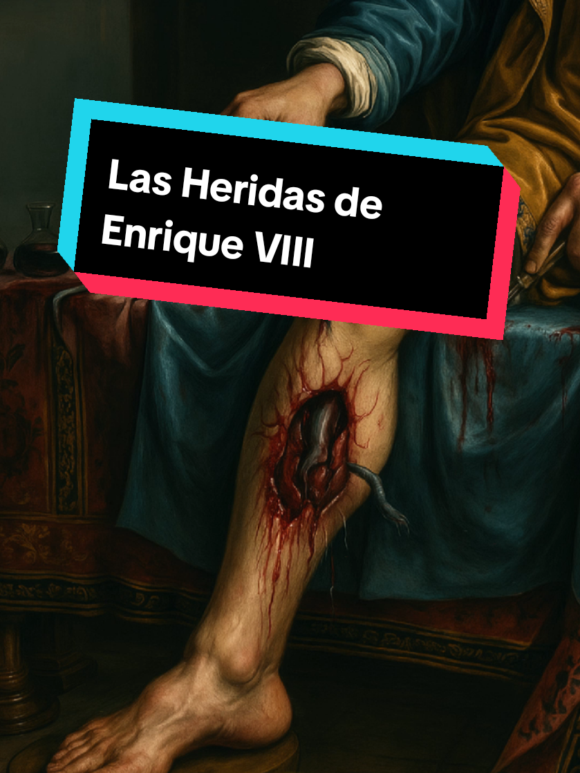 Las heridas en las piernas de Enrique VIII se podían sentir a 20 metros de distancia tan malolientes. #historia #enriqueviii  #rey  #anabolena  #edadmedia 