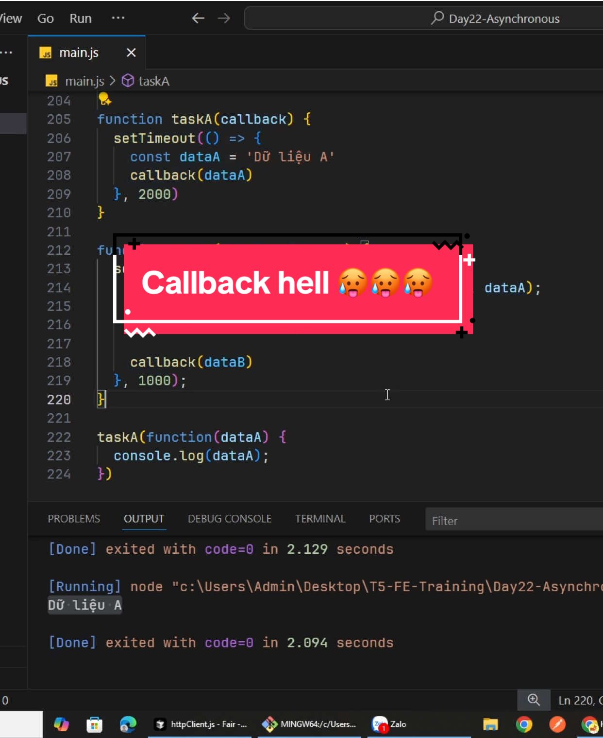 Callback hell 😬😬😬 #javascript #callback #hell