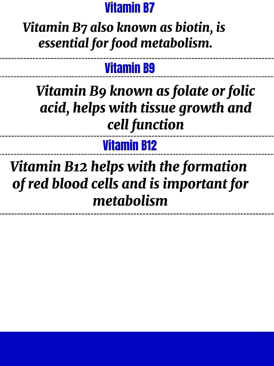 Discover the amazing benefits of Vitamins B1 to B12 — essential for energy, nerves, skin, and blood. Watch now and stay healthy!