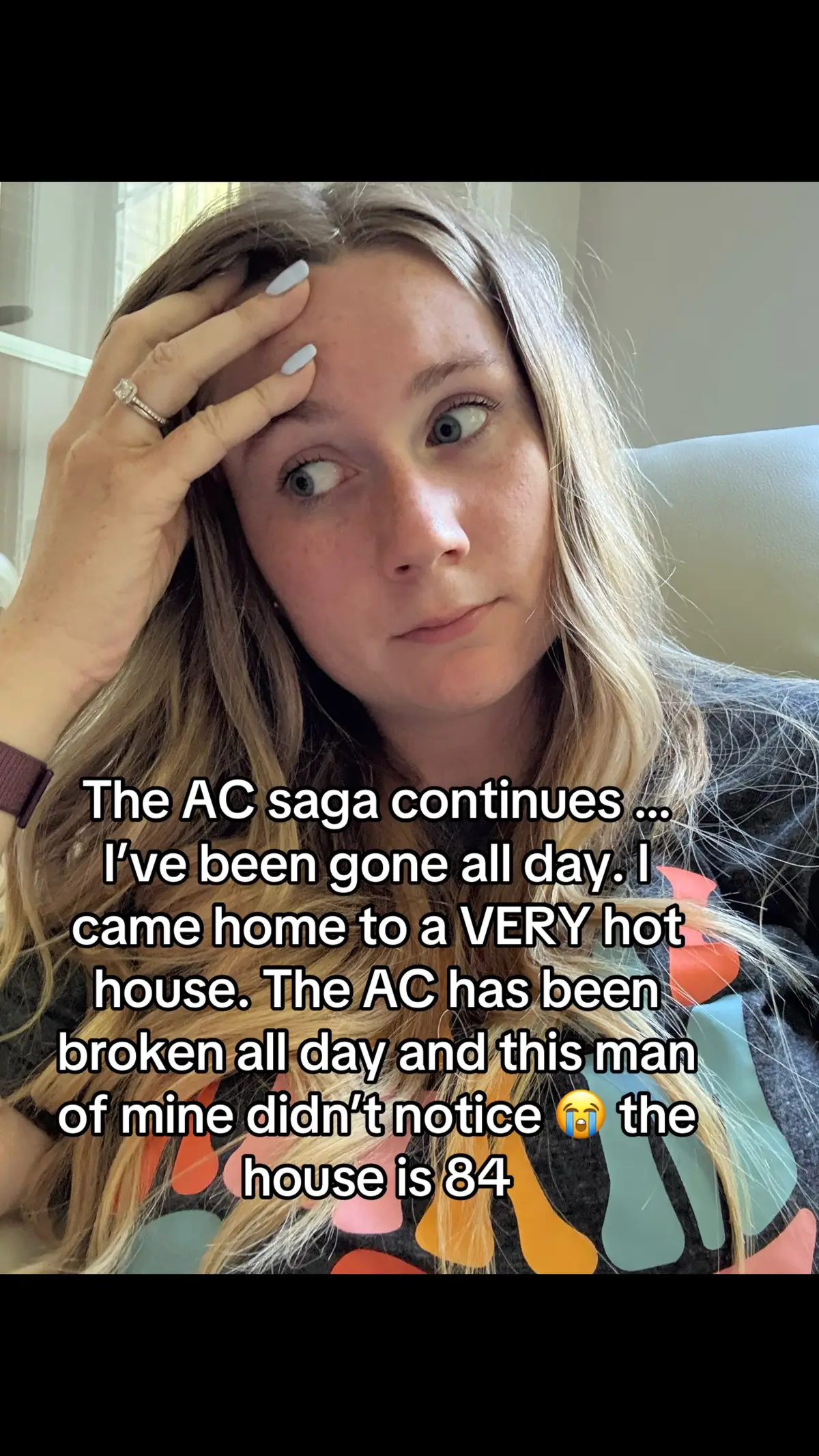 You guys 😭 if I die this summer you know why #ac #husbandwife #brokenac