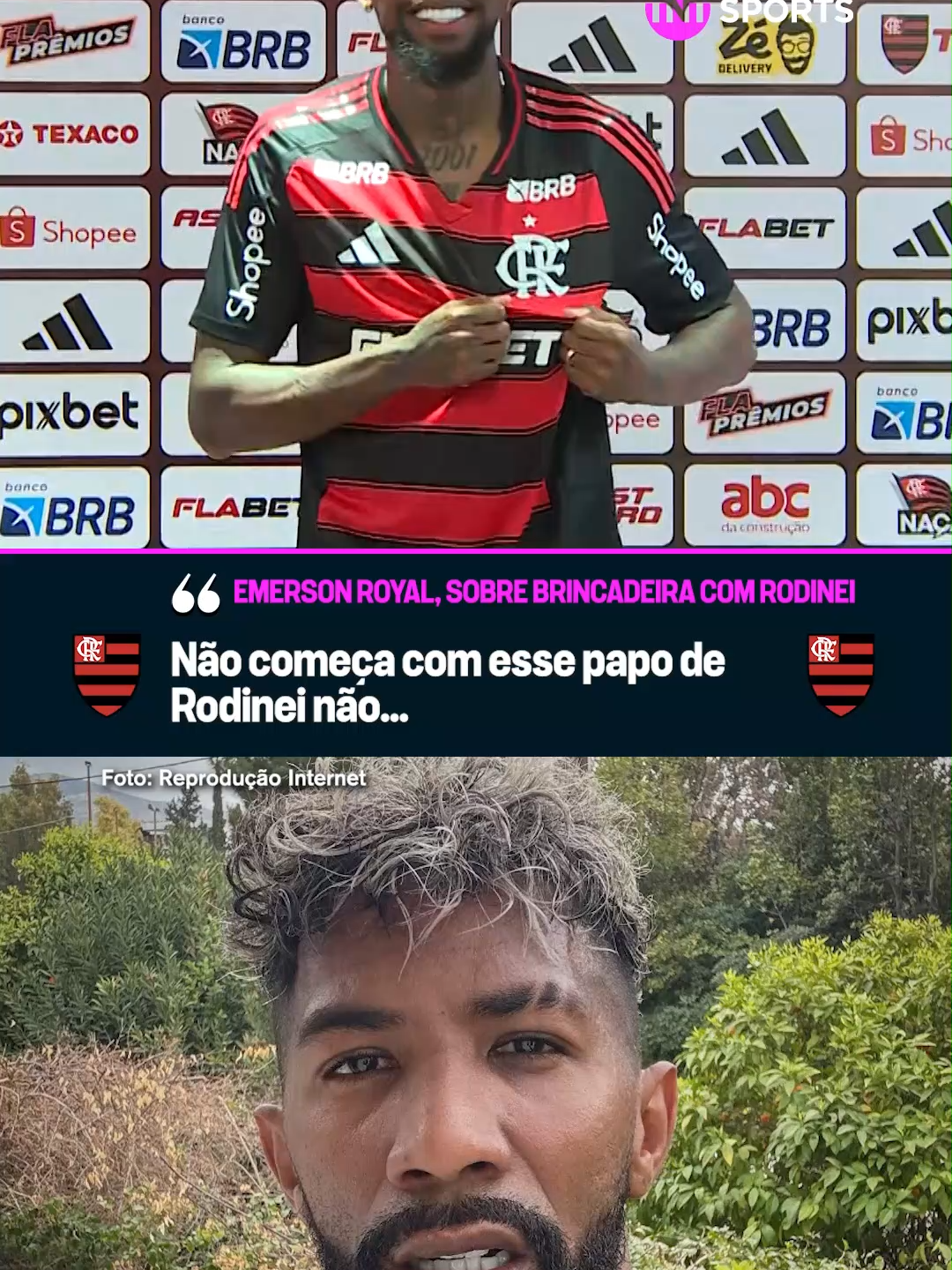 O ROYAL NÃO QUER SER SÓSIA DO RODINEI! 😂😂  O novo lateral do Flamengo É DA RESENHA... e ainda falou que tem mais estilo que o Rodinei! 👀  #FutebolBrasileiro #Flamengo #EmersonRoyal #Tiktokesportes