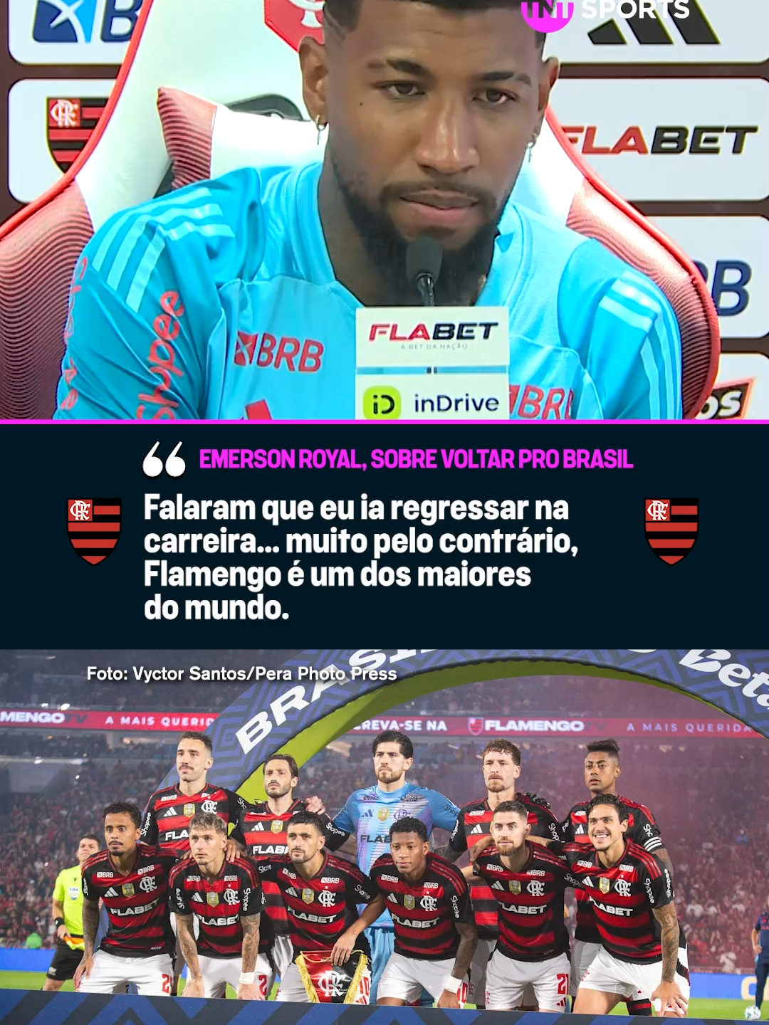 EVOLUÇÃO NA CARREIRA! 📈 Emerson Royal já deixou claro que voltar para o Brasil não é um regresso na carreira, e sim, uma oportunidade de estar num projeto grande. #FutebolBrasileiro