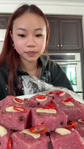 Raw fermented pork