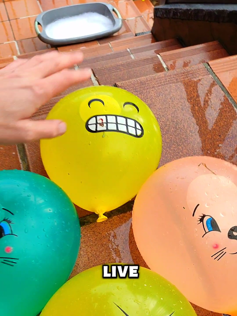 Asmr Balloons breaking 🤩🔥 #funnyballoons #americanlife #skit #fyp #viral 