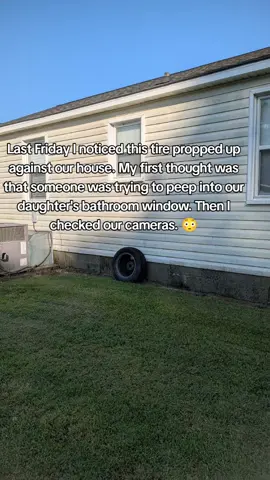 Cameras can pick up a lot of things! Even a flying tire! 😳 #flyingtire #cameras #thatwasclose #holyairball #cartire #cars #fyp