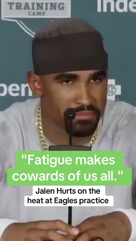 New Jalen Hurts quote just dropped 🔥 (via @Philadelphia Eagles) #nfl #eagles #jalenhurts 