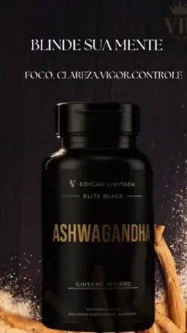 A batalha mais importante do seu dia é contra o estresse e a falta de foco. Vença essa guerra. Ashwagandha Elite Black é o suporte de elite para quem busca blindar a mente. Uma fórmula lendária para auxiliar na clareza e no controle em meio ao caos. AVISO LEGAL OBRIGATÓRIO: ESTE PRODUTO É UM SUPLEMENTO ALIMENTAR E NÃO É UM MEDICAMENTO. CONSULTE UM PROFISSIONAL DE SAÚDE. PRODUTO DESTINADO A MAIORES DE 19 ANOS. #Ashwagandha #Foco #ClarezaMental #Performance #Suplementos #EliteBlack #EstoqueLimitado #TikTokShopBrasil #tiktokshop 