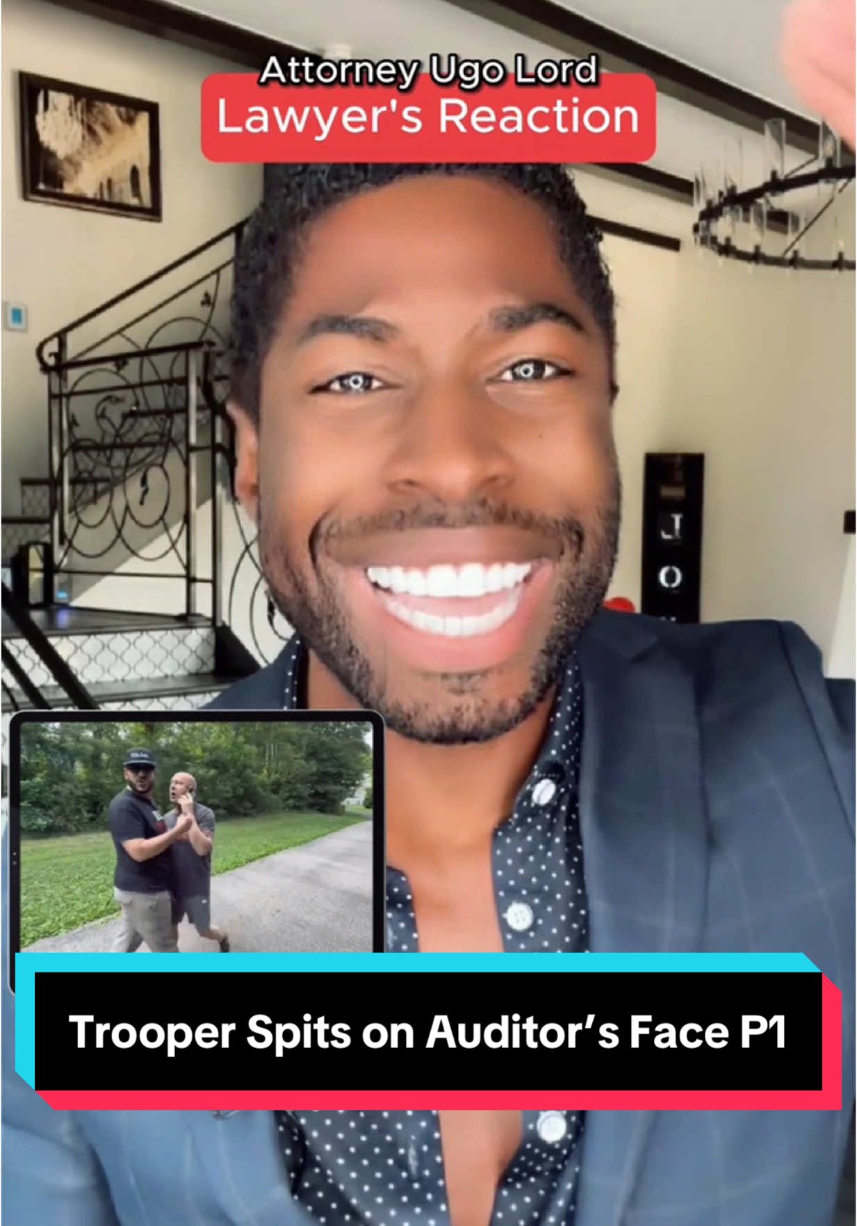 Replying to @environmentalyst Trooper Spits on Auditor’s Face, But Guess Who Gets Arrested? Was The Auditor’s Arrest Justifiable? Here is Part 1 | Attorney #UgoLord reacts! #lawyer  This video is from @Long Island Audit Sean Reyes showing how he was arrested after knocking on state trooper Bryan Fahey’s door to ask him questions as an independent journalist. The interaction shows what happened next which led to the auditor’s ultimate arrest. I’ll be responding to this video in two parts. The first part asks, whether or not his arrest was justifiable. I’ll post the second part tomorrow asking whether or not spitting on someone’s face is a crime in Connecticut.   #TikTokPartner #TikTokLearningCampaign #stitch with  @wfsbnews 