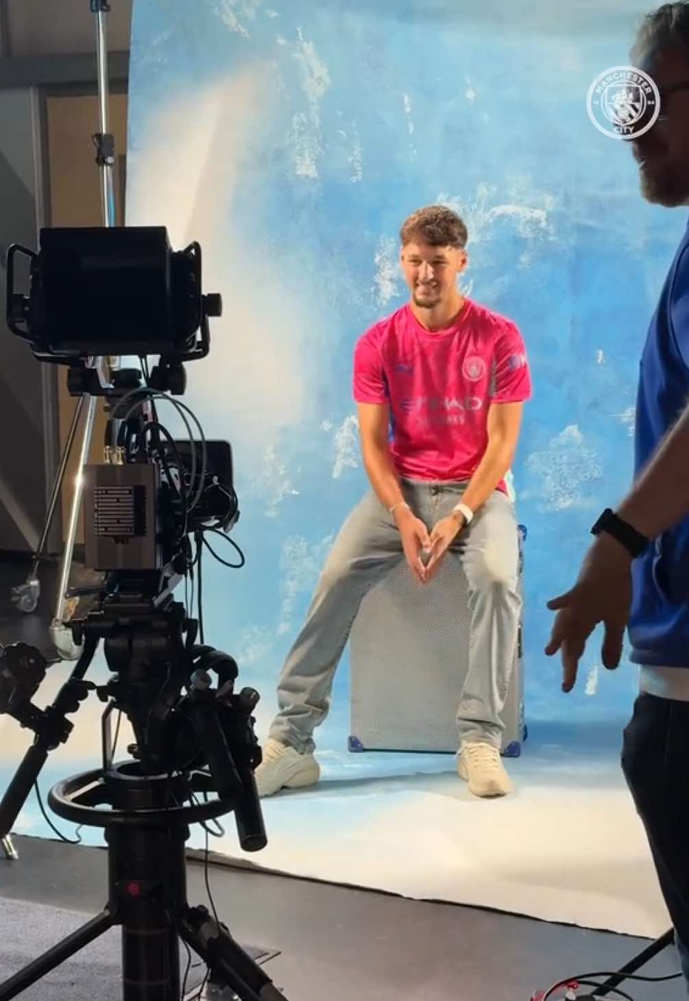 Come behind the scenes with Trafford 💫🎬 #JamesTrafford #ManCity #Football