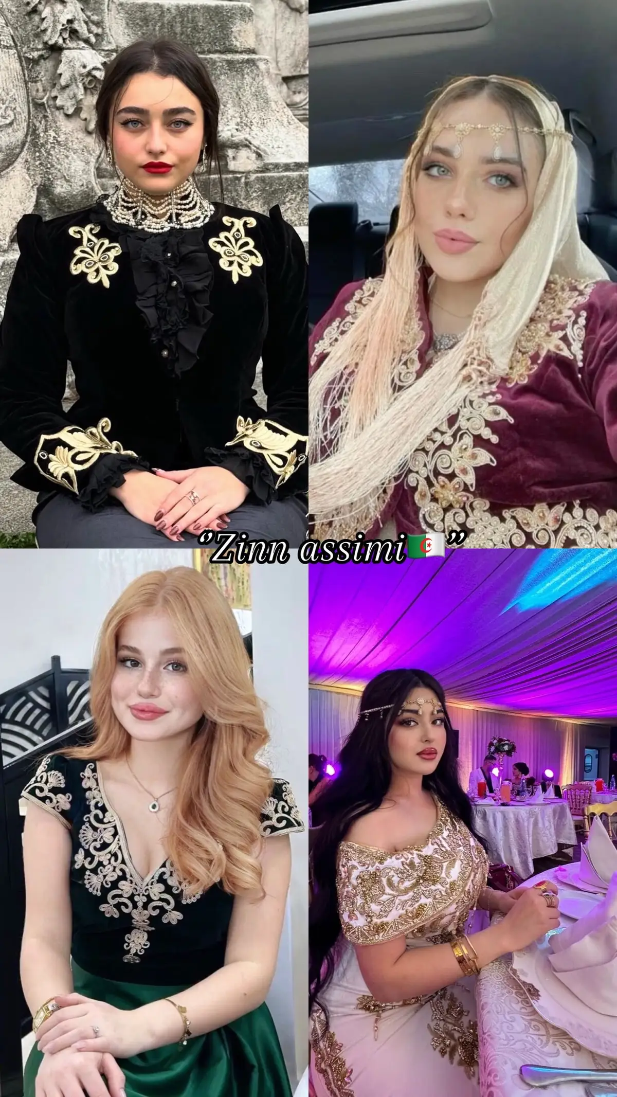 Thé beauty of Algeria >> #الجزائر🇩🇿 #اللباس_التقليدي_الجزائري #خيط_الروح_الجزائري #بنات_الجزائر #ابوني_ياك_باطل_ولا_حنا_مانستاهلوش #زي_جزائري 